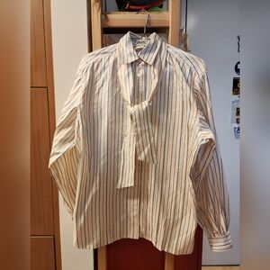 Hermes silk shirt sz 40 large